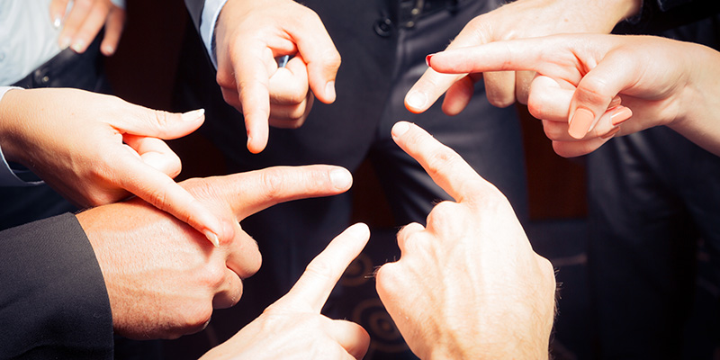 Business Team Blaming Each Other