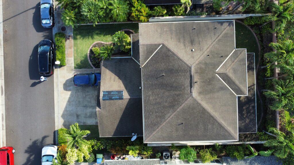 Asphalt shingle moss and alge growth